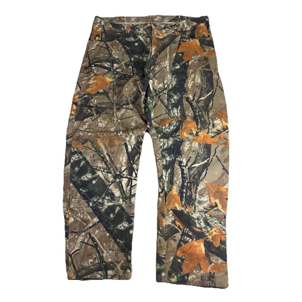Vintage Y2K Wrangler Double‎ Knee Fusion 3d Camo Pants Hunting Men’s 40x30